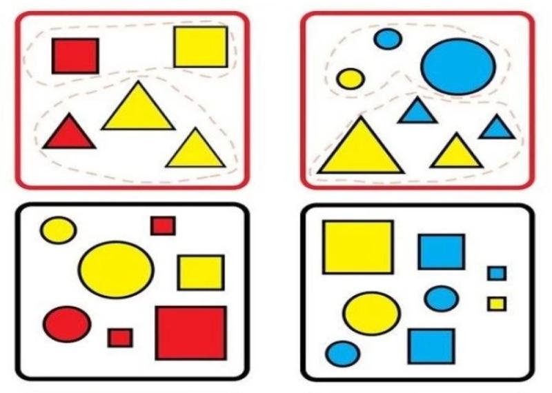 Bài Tập Phân Biệt Hình Khối, Màu Sắc
