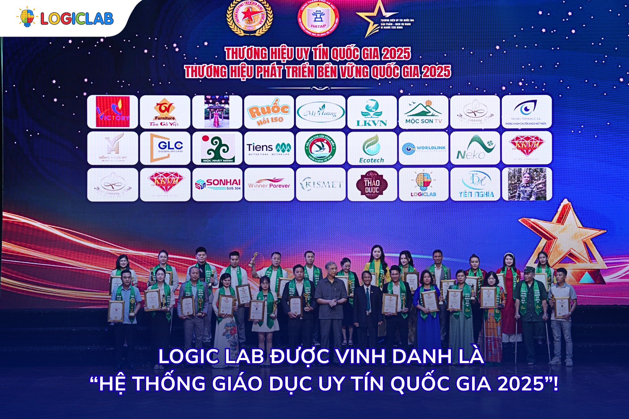 Logic Lab được vinh danh Thương hiệu Uy tín Quốc Gia năm 2025 