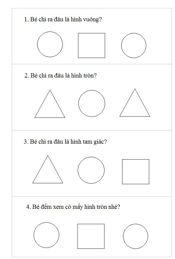 Các dạng toán tư duy cơ bản cho trẻ chuẩn bị vào lớp 1