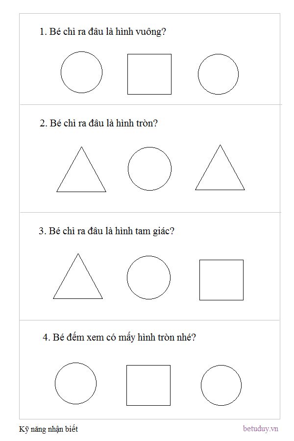 Các dạng toán tư duy cơ bản cho trẻ chuẩn bị vào lớp 1