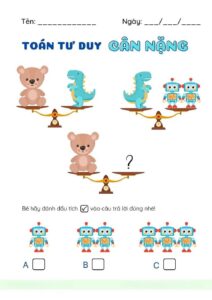 8 dạng bài toán tư duy lớp 3 tiêu biểu 