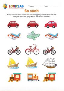 1. Các dạng bài tập toán tư duy phù hợp cho trẻ 5 tuổi