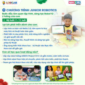 Junior Robotics – Robot LEGO® và lập trình kéo thả cơ bản