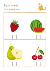 Dạng bài tập về so sánh