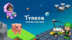 Tynker – Nền tảng học lập trình dành cho trẻ em với các khóa học kéo thả.