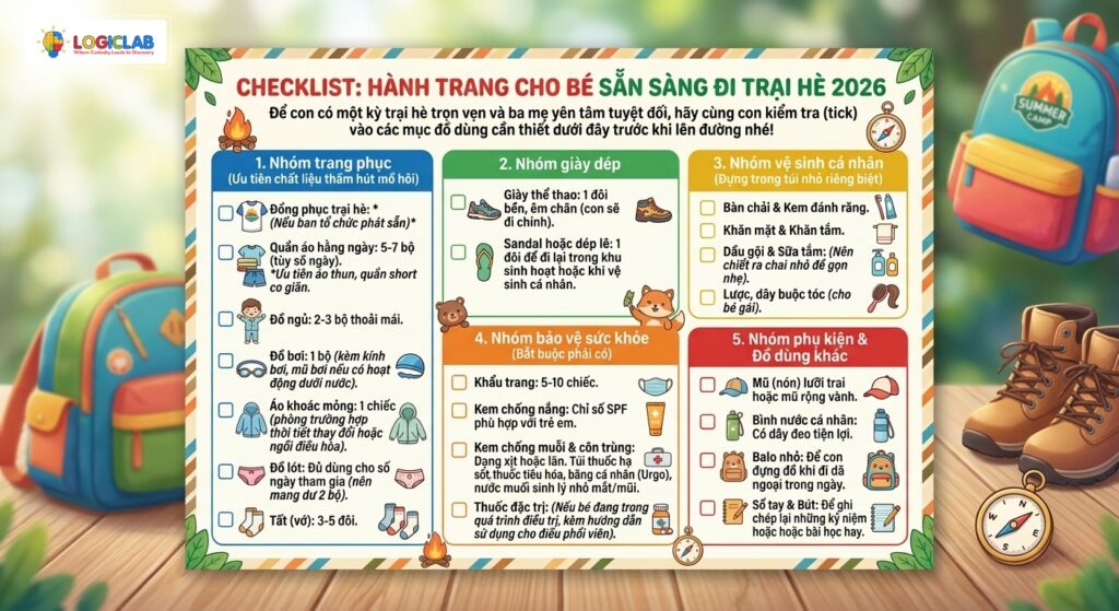 Cần chuẩn bị gì cho trẻ khi tham gia trại hè