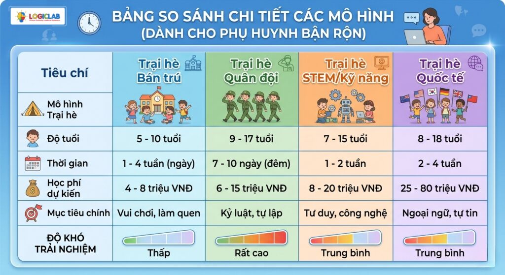 4 Mô hình trại hè cho trẻ dẫn đầu xu hướng 2026