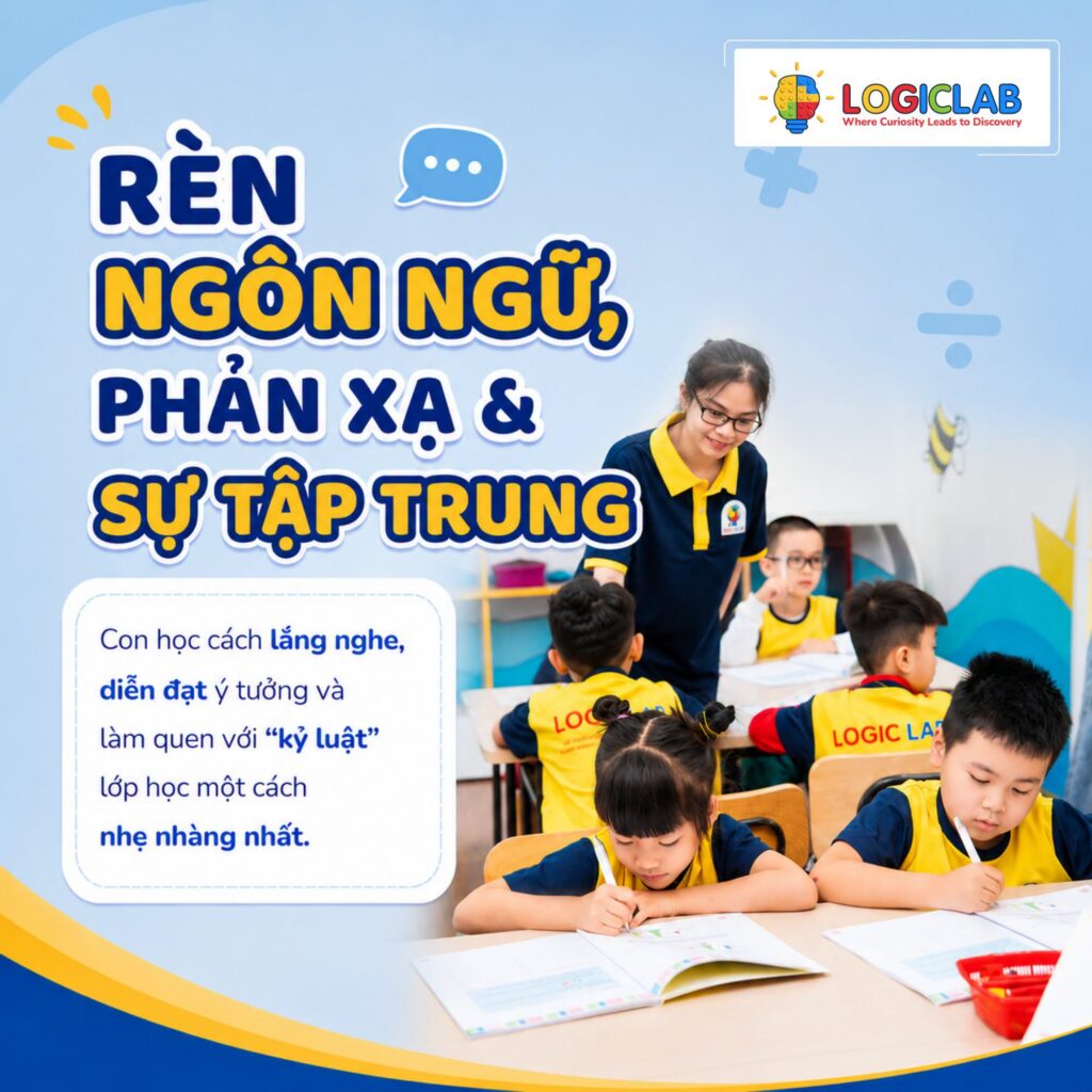 Trẻ 5-6 tuổi rèn kỹ năng giao tiếp và tập trung qua hoạt động nhóm 