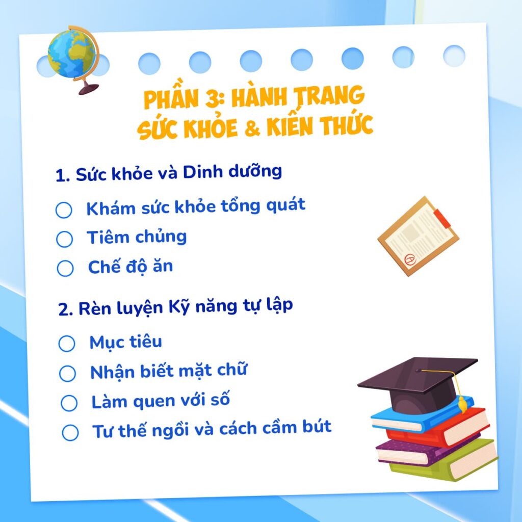 Hành trang sức khỏe và kiến thức 