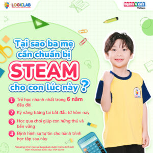 5 lợi ích khi trẻ học STEAM từ lớp 1