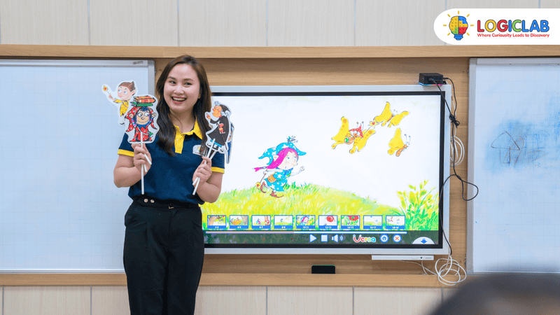 Tại Logic Lab sử dụng phương pháp Gợi hỏi, giúp trẻ phát triển khả năng tư duy phân tích vấn đề và phản biện