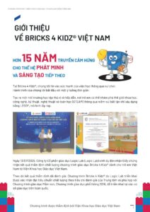 Chương trình Bricks 4 Kidz nhận kết quả chất lượng chương trình giáo dục dành cho trẻ em
