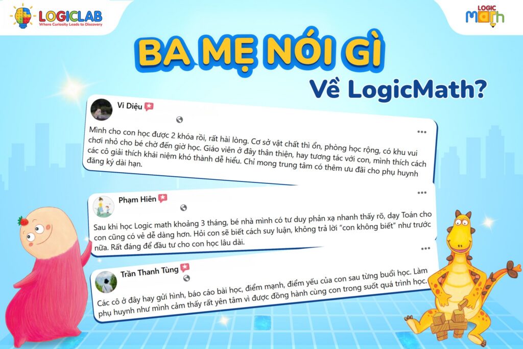 Trẻ phản xạ nhanh, tự tin làm Toán sau khi học tại Logic Lab