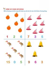 Dạng bài tập đếm và chọn số đúng